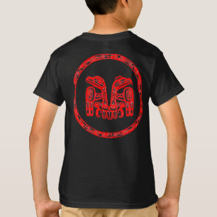 Haida-Volk Einheimische Kanada Indigene Doppeladle T-Shirt