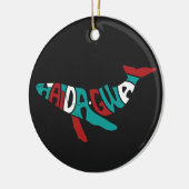 Haida Whale Ureinwohner Pride Haida mens Geschenki Keramik Ornament (Links)