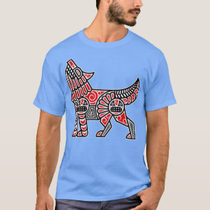 Haida Wolf Amerikanische Ureinwohner Indigeno T-Shirt