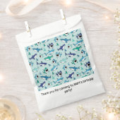 Haie Birthday Party Blue Geschenktütchen (Ausgeschnitten)