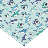 Haie Birthday Party Blue Table Runner Kurzer Tischläufer (Ecke)