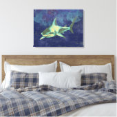 Haie, blaue Tiere Leinwanddruck (Insitu (Schlafzimmer))
