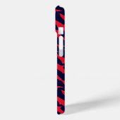 Haie coole rote und blaue Muster Case-Mate iPhone Hülle (Rückseite / Links)