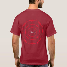 Haie coole T-Briefmarke T-Shirt