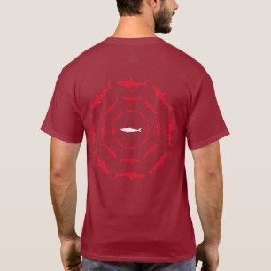 Haie coole T-Briefmarke T-Shirt