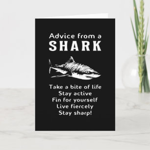 Haie Fisch Meer Hai Finte Ozean Lustige Geschenkid Karte