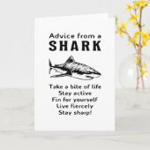 Haie Fisch Seehai Fin Cool Ocean Funny Gift Karte (Gelbe Blume)