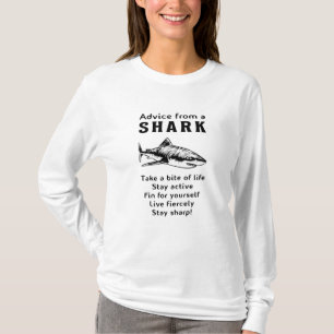 Haie Fisch Seehai Fin Cool Ocean Funny Gift T-Shirt