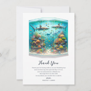 Haie Fische Aquatisch Aquarell Aquarium Danke Einladung
