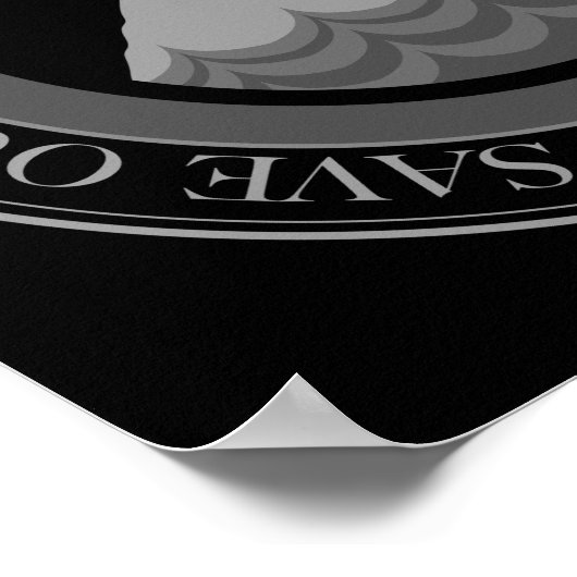 Haie gerettet poster (Ecke)