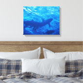 Haie im Blue Hole Leinwanddruck (Insitu (Schlafzimmer))