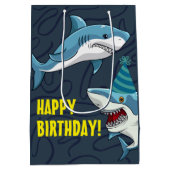 Haie im verschleierten Kind zum Geburtstag Mittlere Geschenktüte (Rückseite)