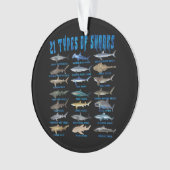 Haie liebt 21 Arten von Haien Ornament (Vorderseite)