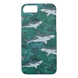 Haie, Meere, Meer, Fische, Raubfische, Tiere, Kief Case-Mate iPhone Hülle