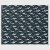 Haie, Meere, Meer, Fische, Raubfische, Tiere, Kief Geschenkpapier (Flach)