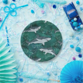 Haie, Meere, Meer, Fische, Raubfische, Tiere, Kief Pappteller (Party)