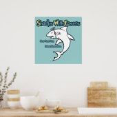 Haie mit Lasern Poster (Küche)