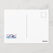 Haie Niedlich Kids Valentinstag Freundschaft Postkarte (Rückseite)