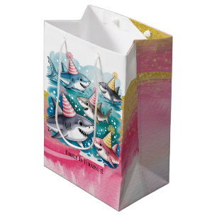Haie Niedlich unter der Sea Girl Birthday Party Mittlere Geschenktüte