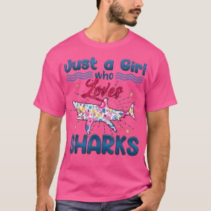 Haie nur ein Mädchen, das Haie Liebe758 T-Shirt