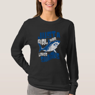 Haie nur ein Mädchen, das Haie Liebe T-Shirt