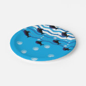 Haie Ozean Blue Underwater Pappteller (Schrägansicht)