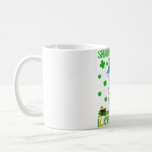 Haie sind meine glücklichen Charms Hai St. Kaffeetasse (Links)