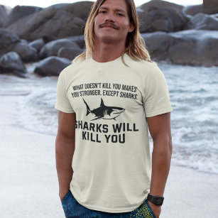 Haie töten euch das sonnige Sommermeer in der Fern T-Shirt