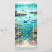 Haie und Fisch Aquatic Aquarium Menü Menükarte (Rückseite)