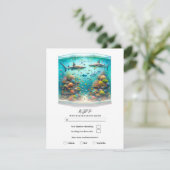 Haie und Fisch Aquatic Aquarium UAWG Einladung (Stehend Vorderseite)