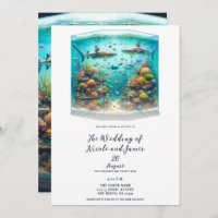 Haie und Fisch Aquatic Aquatic Aquarium Hochzeit