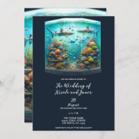 Haie und Fisch Aquatic Aquatic Aquarium Hochzeit