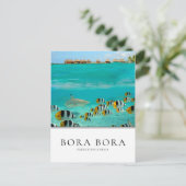 Haie und Fische in Bora Bora, Französisch-Polynesi Postkarte (Stehend Vorderseite)