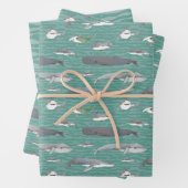 Haie und Wale Geschenkpapier Set (Beispiel)
