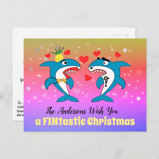 Haie Weihnachten Einzigartig Personalisiert (Vorne/Hinten)