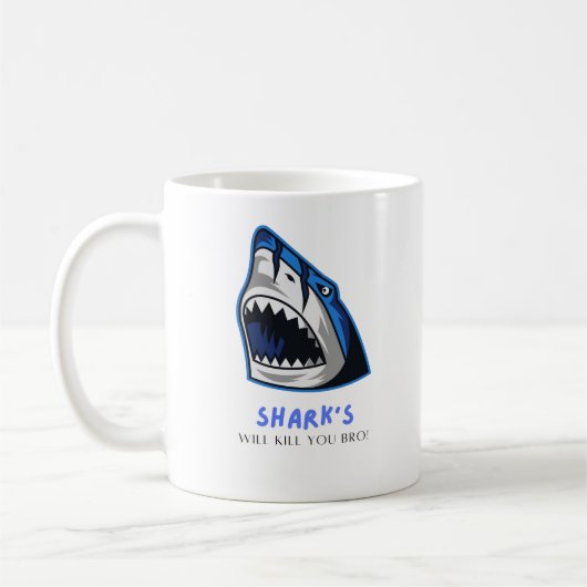 HAIE WERDEN DICH TÖTEN BRO...  LUSTIGER SPRUCH KAFFEETASSE (Links)