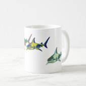 Haie, wild lebende Tiere Kaffeetasse (VorderseiteRechts)