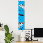 Haien Boy Name Growth Chart Personalisiert Poster (Heimbüro)