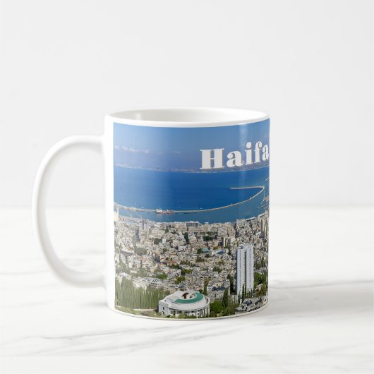 Haifa Harbor Coffee Mug Kaffeetasse (Links)