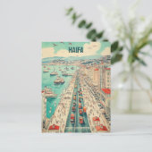 Haifa Israel Reise Postkarte (Stehend Vorderseite)