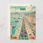 Haifa Israel Reise Postkarte (Vorne/Hinten)