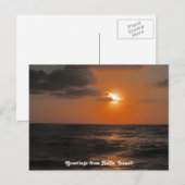 Haifa Sunset Postcard Postkarte (Vorne/Hinten)