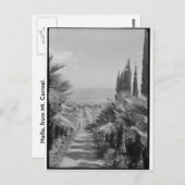 Haifa - vom Mt. Carmel, 1920er Postkarte (Vorne/Hinten)