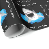 Haifisch-Angriff - addieren Sie Ihren eigenen Geschenkpapier (Rolleneckpunkt)