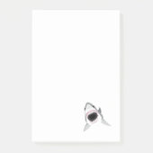 Haifisch-Angriff - Biss des Weißen Hais Post-it Klebezettel (Vorderseite)