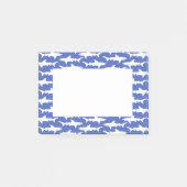 Haifisch-Angriff - Blau und Weiß Post-it Klebezettel (Vorderseite)