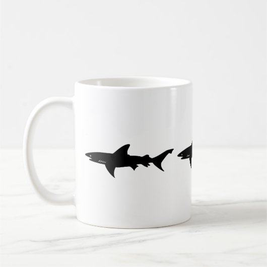 Haifisch-Angriff - Tauchen mit Haifisch-elegantem Kaffeetasse (Links)