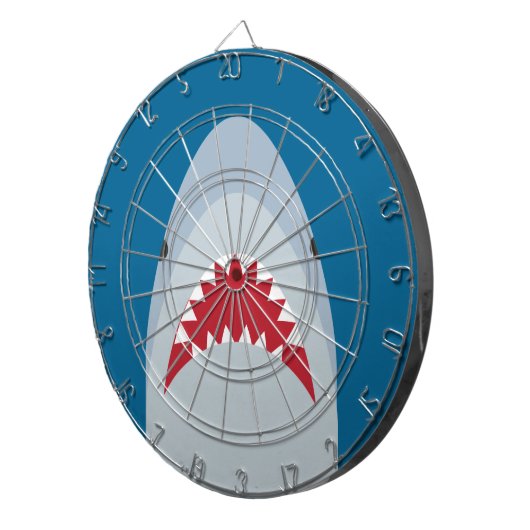 Haifisch-AngriffDartboard Dartscheibe (Vorderseite rechts)