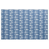 Haifisch-Angriffs-blaue und weiße Schule der Stoff (Fat Quarter (45,7 x 55,9 cm))