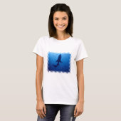 Haifisch-Angriffs-Damen-T - Shirt (Vorne ganz)